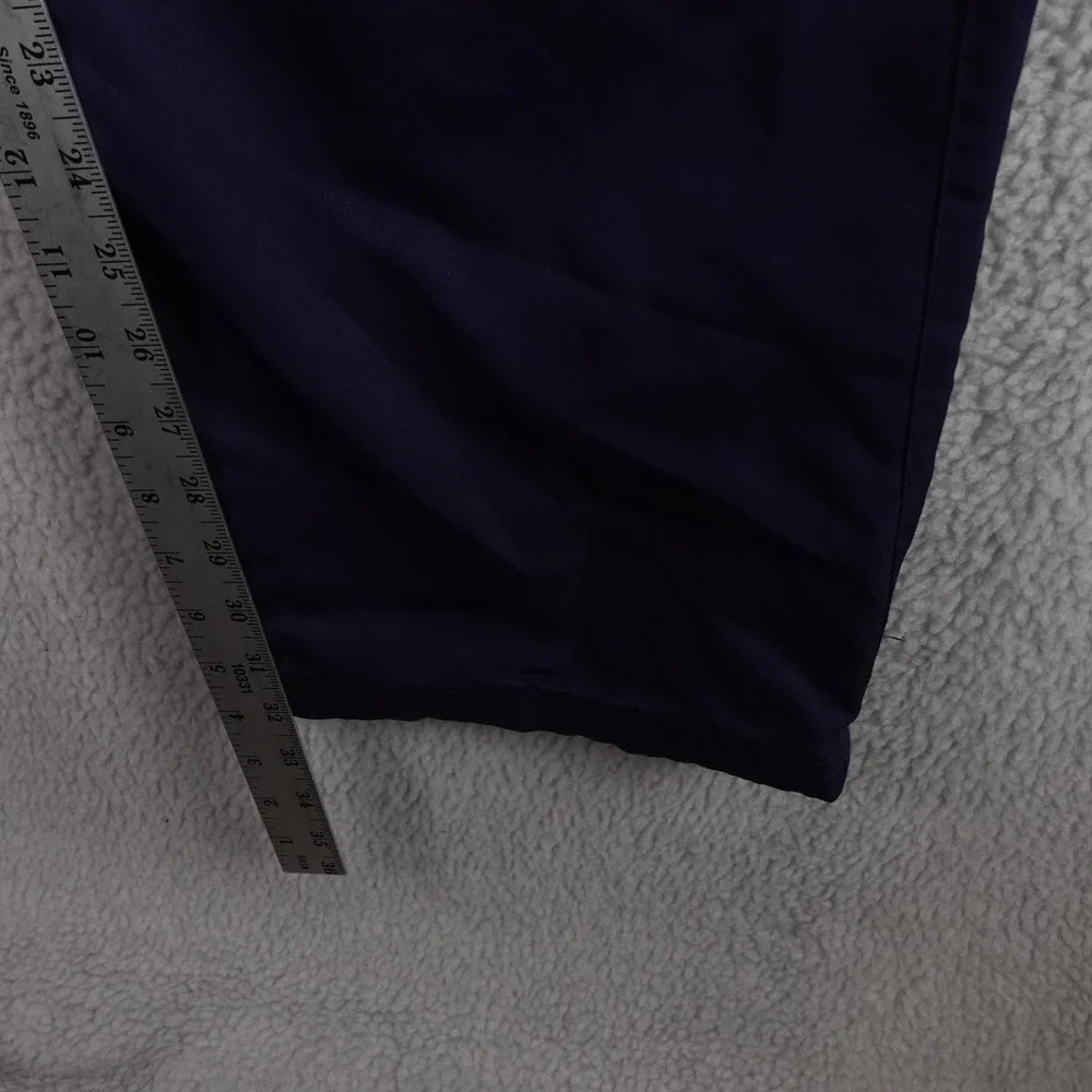 Reebok Mens Navy Blue Track Pants Elastic Waist Side Zip Athletic Joggers Large